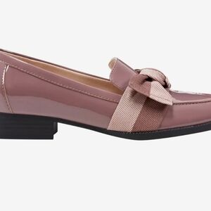 Bandolino Mauve Loafers with Ribbon Accent